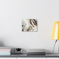 Marble Swirl Canvas Wall Art – Gold & Neutral Abstract