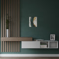Emerald & Gold Marble Satin Poster — Elegant Abstract Wall Art (300gsm)